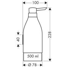 Дозатор 500 мл Axor Starck 40819000