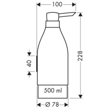Дозатор 500 мл Axor Starck 40819000