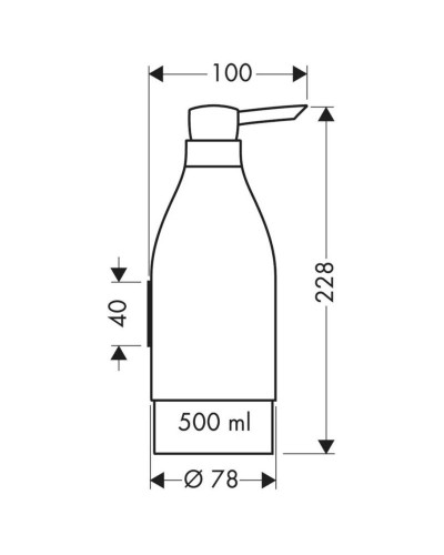 Дозатор 500 мл Axor Starck 40819000