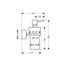 Дозатор 250 мл Axor Uno 41519000