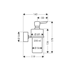 Дозатор 250 мл Axor Uno 41519000