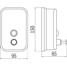 Дозатор 500 мл Savol S-00401