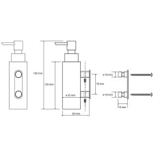 Дозатор для жидкого мыла Bemeta Omega 104609172 Хром
