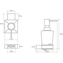 Дозатор для жидкого мыла Bemeta Via 135009042 Хром