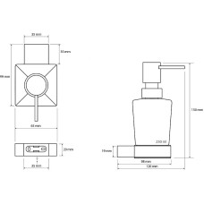 Дозатор для жидкого мыла Bemeta Via 135009042 Хром