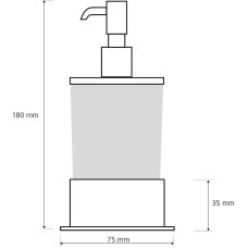 Дозатор для жидкого мыла Bemeta Plaza 140109161 Хром