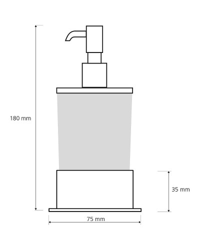Дозатор для жидкого мыла Bemeta Plaza 140109161 Хром