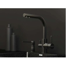 Дозатор 350 мл вороненая сталь Paulmark Kraft D003-GM