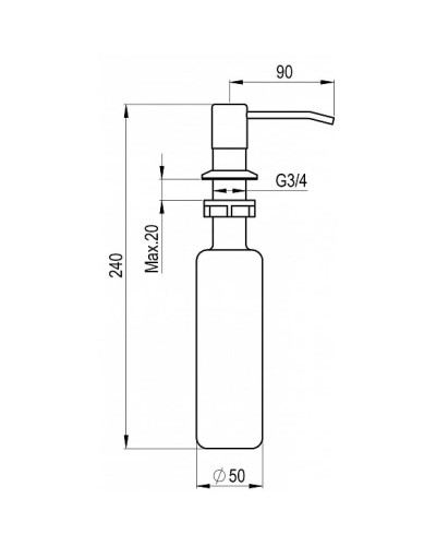 Дозатор для жидкого мыла Granula песок 1403sa