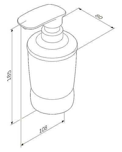 Дозатор жидкого мыла AM.PM Sensation A3031900 хром/матовое стекло