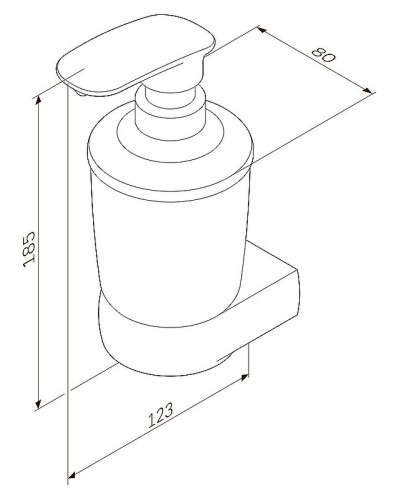 Дозатор жидкого мыла AM.PM Sensation A3036900 хром/матовое стекло