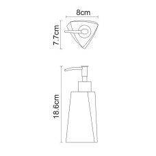 Дозатор для жидкого мыла WasserKRAFT Ohre K-37799 Бежевый матовый