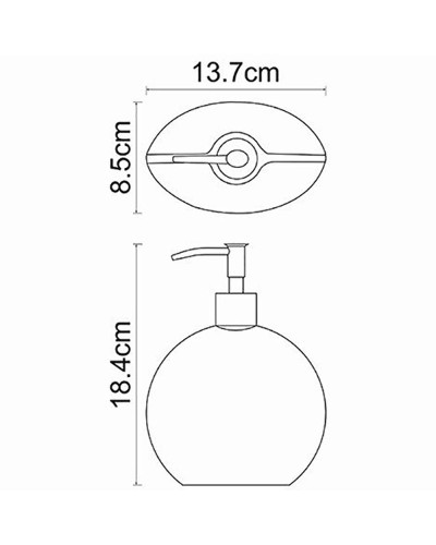 Дозатор для жидкого мыла WasserKRAFT Eider K-33399 Хром