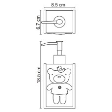 Дозатор для жидкого мыла WasserKRAFT Lossa K-3499 Синий