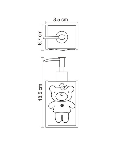 Дозатор для жидкого мыла WasserKRAFT Lossa K-3499 Синий