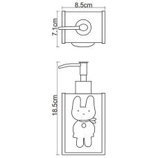 Дозатор для жидкого мыла WasserKRAFT Ammer K-6499 Розовый матовый