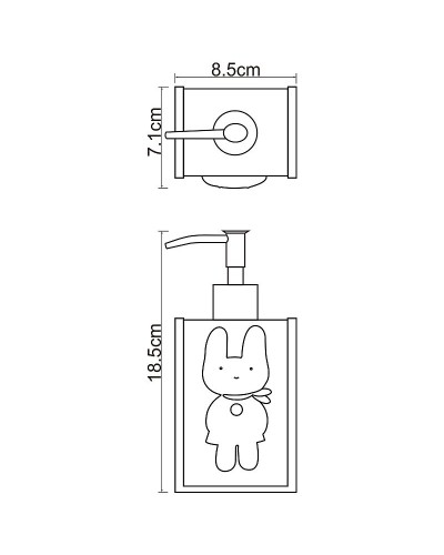 Дозатор для жидкого мыла WasserKRAFT Ammer K-6499 Розовый матовый