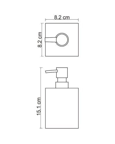 Дозатор для жидкого мыла WasserKRAFT Leine K-3899 Белый матовый