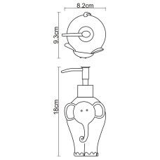 Дозатор для жидкого мыла WasserKRAFT Lippe K-8199 Голубой