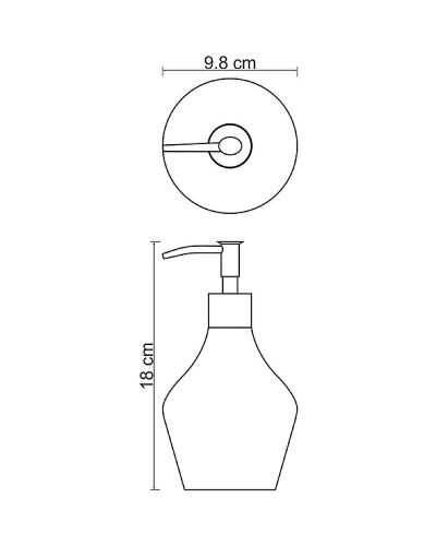 Дозатор для жидкого мыла WasserKRAFT Dinkel K-4699 Белый матовый