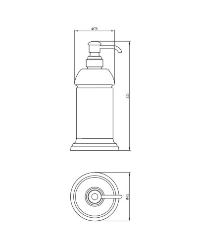 Дозатор Migliore Mirella ML.MRL-4412.BT