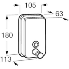 Диспенсер для мыла 800 мл Roca Public 817404002
