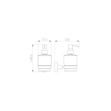 Дозатор мыла WONZON & WOGHAND, Хром (WW-8133)
