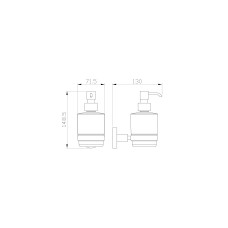 Дозатор мыла WONZON & WOGHAND, Хром (WW-8133)