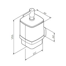 Дозатор для жидкого мыла AM.PM Gem A9036900 Хром Белый