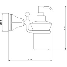 Дозатор Nicolazzi Teide 1489CR05