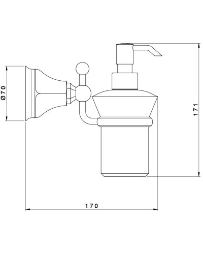 Дозатор Nicolazzi Teide 1489CR05