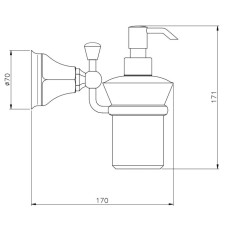Дозатор Nicolazzi Teide Chic 1489CR15C
