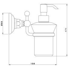Дозатор Nicolazzi Le Pietre 1489CR09
