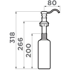 Дозатор 500 мл Omoikiri OM-01 CA карамель 4995034