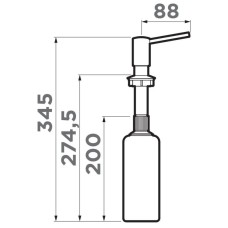 Дозатор Omoikiri OM-02 PA пастила 4995037