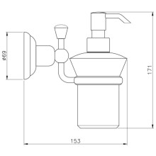 Дозатор Nicolazzi Onice 1489CR09O
