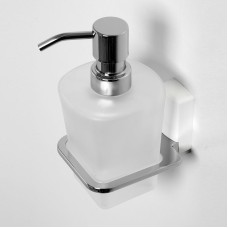 Дозатор для жидкого мыла WasserKRAFT Leine K-5099W Хром Белый