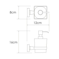 Дозатор 300 мл WasserKRAFT Rhin K-8799