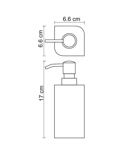 Дозатор для жидкого мыла WasserKRAFT Elba K-2799 Черный матовый