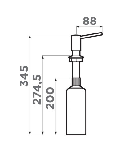 Дозатор 500 мл Omoikiri OM-02-AB022 античная латунь 4995029