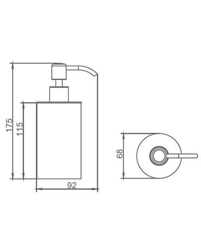 Дозатор AltroBagno AltroBagnoSD080302Cr