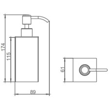 Дозатор AltroBagno AltroBagnoSD080301Cr