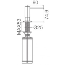 Дозатор 350 мл Milacio MC.931.BG
