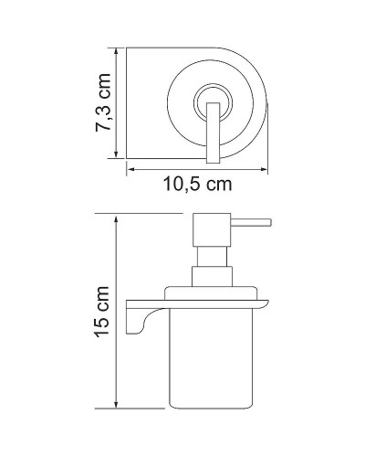 Дозатор для жидкого мыла WasserKRAFT Kammel K-8399 Хром
