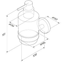 Дозатор 200 мл Am.Pm X-Joy A85A36900