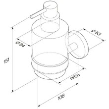 Дозатор 200 мл Am.Pm X-Joy A85A36900
