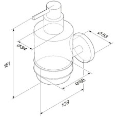 Дозатор 200 мл Am.Pm X-Joy A85A36900