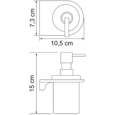 Дозатор для жидкого мыла WasserKRAFT Kammel K-8399W Белый матовый