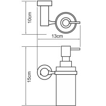 Дозатор для жидкого мыла WasserKRAFT Donau K-9499 Хром