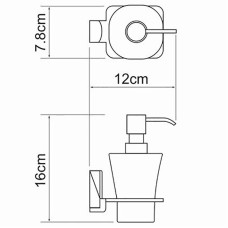Дозатор для жидкого мыла WasserKRAFT Leine K-5099 Хром
